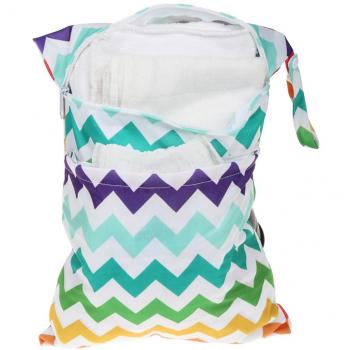 PIXNOR Bolsa de Pañales Reutilizable Bolsa con Cremallera Impermeable para mamá