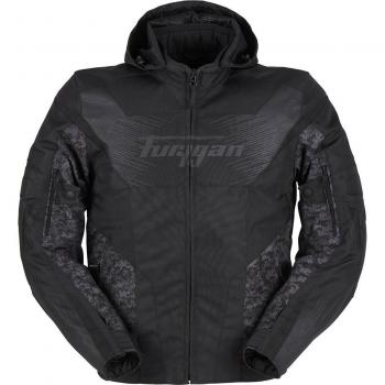 Furygan Chaqueta textil impermeable para motocicletas Shard Negro-Píxel Multicolor (2XL)