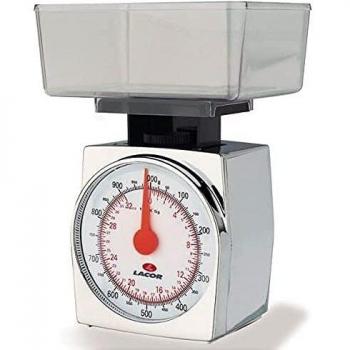 Lacor - 61702 - Bascula Cocina plástico Cromado 1Kg