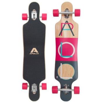 Longboard Apollo 40 Edición Especial Twin Tip, Madera Multicapa, ABEC Alta Velocidad, Drop-Through Freeride, Flex y Estabilidad Óptimos