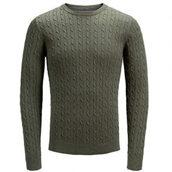 JACK & JONES PREMIUM - Jerséi - para Hombre Noche de Oliva Large