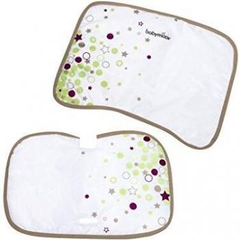 Babymoov A010205 - Cojín para trona Light Wood Deco, diseño estrellas, multicolor