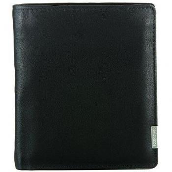 Bodenschatz Bergamo - Monedero de cuero hombre, color negro, talla 11x13x1 cm