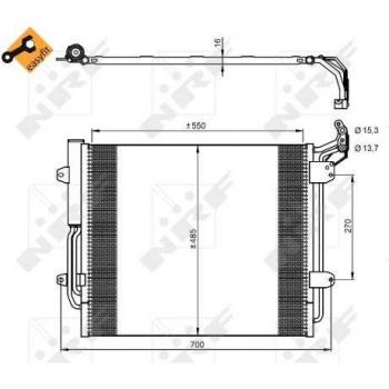 Condensador de aire acondicionado EASY FIT NRF 350054