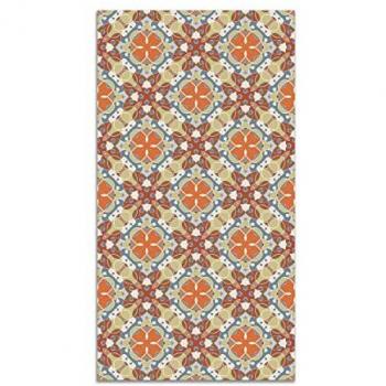 Alfombra Vinílica Hidráulico Oriental Mosaico Original 60x250 cm - Antideslizante e Ignífuga para Cocina y Salón