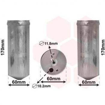 Filtro deshidratante de aire acondicionado VAN WEZEL 0700D073