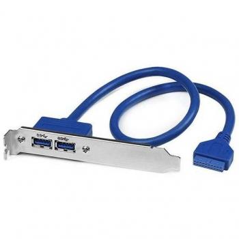 StarTech.com 2 Port USB 3.0 A Female Slot Plate Adapter (USB3SPLATE)