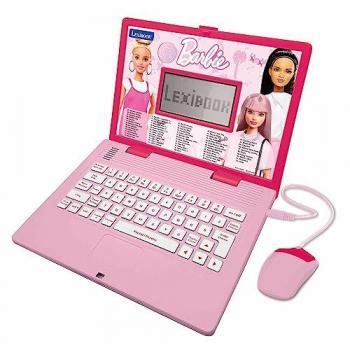 Ordenador educativo bilingüe Barbie Lexibook - 124 actividades, rosa y blanco