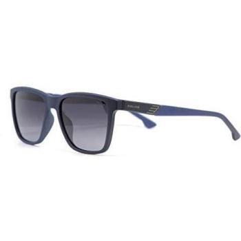 Police SPL86855477P Gafas de sol, Matt blue, Standard Unisex Adulto
