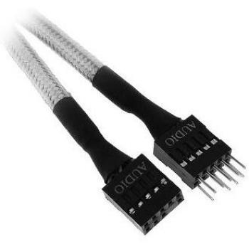 BitFenix Audio extension, 30 cm cable de audio 0,3 m Negro, Blanco - Cables de audio