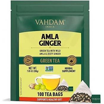 VAHDAM, Té Verde Amla Jengibre