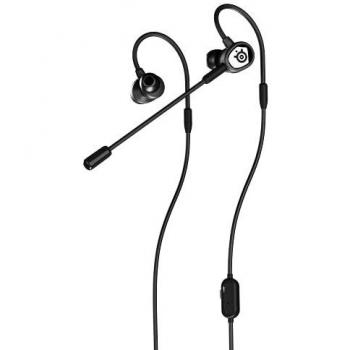 SteelSeries Tusq - Auricular gaming in-ear – micro dual con micro de barra extraíble – auriculares con diseño ergonómico en suspensión – para móviles