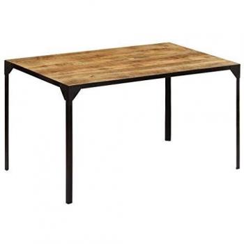 vidaXL Solid Mango Wood Dining Table 140x80x76 cm