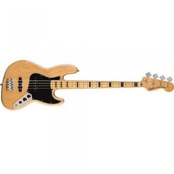 Squier by Fender Classic Vibe 70's Jazz Bass Guitar - Maple - Natural