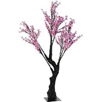 ?rbol LED de Metal 100x100x250 cm con 576 LEDs - Almendro Rosa