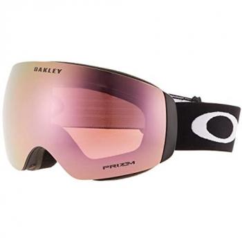 Oakley Flight Deck M Ski Goggles - Matte Black with Prizm Rose Gold Iridium Lens, Size: One, Unisex