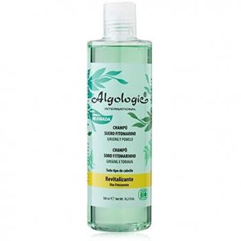 Algologie International Champú Suero Fitomarino, Revitalizante, con Ginseng y Extractos de Pomelo, Mango, Limón y Maracuyá - 300 ml