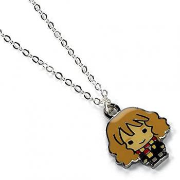 Colgante Chibi Hermione Granger de Harry Potter - Collar bañado en plata, Zinc/Cobre/Aluminio