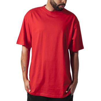 Urban Classics Red Basic Tall T-Shirt for Men - Oversized Short Sleeves, 100% Jersey Cotton