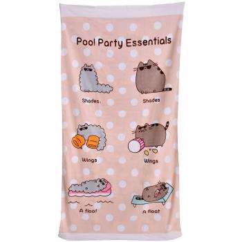 Character World Toalla de Baño Pusheen Pool Party Essentials Stormy 140x70cm Algodón Rosa