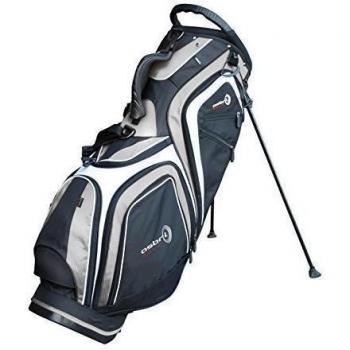 Asbri Golf XP5 Stand - Bolsa con trípode para palos de golf, color plata