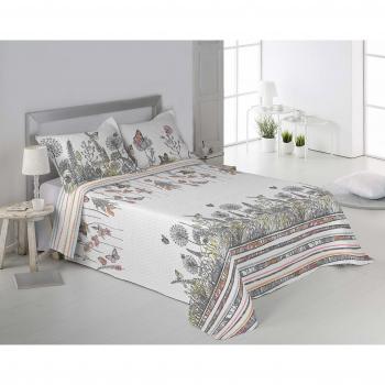 Secaneta Stilia, Colcha Bouti Termosellada y Estampada Primavera/Verano + Cojines a Juego, Dalia