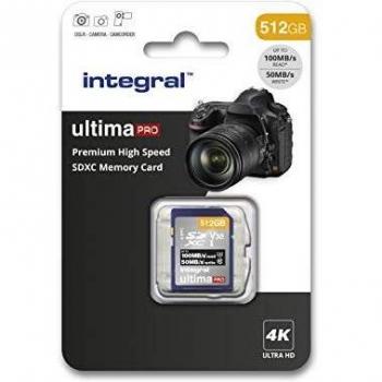 Tarjeta de Memoria SDXC Integral UltimaPro 512GB V30 UHS-I 100-90MB/s