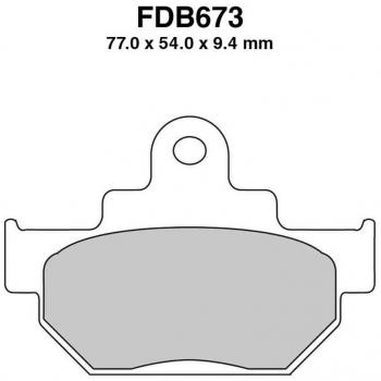 Ferodo Plataforma de Freno FDB 673 Platino - Pastillas de Freno FERODO FDB673