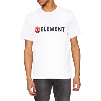 Element Blazin SS Camiseta, Hombre, Blanco