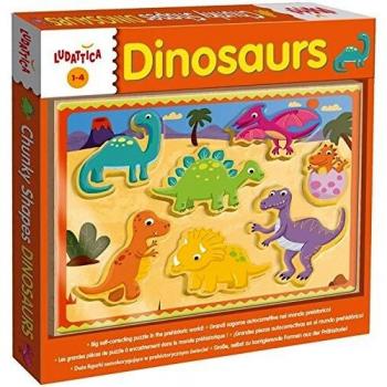 Lisciani 49912 – Dinosaurs, Madera Puzzle
