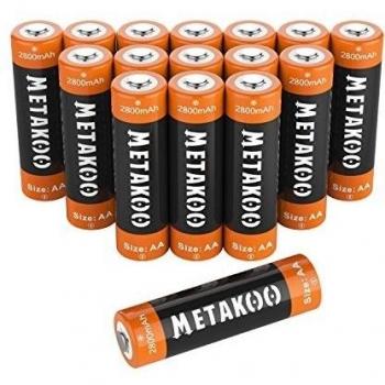 Metakoo Ni-MH-AA Rechargeable Baterías