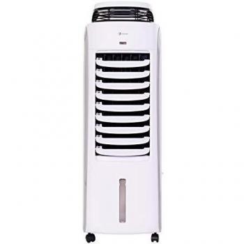 HAVERLAND BAE | Climatizador Evaporativo Portátil Bajo Consumo | hasta 35 m² | Función Humidificador | Silencioso | 8 Velocidades | Oscilante | 120W | Gran Tanque 13L | Blanco