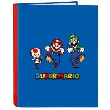 Safta- Carpeta Folio 4 Ani.Mixtas Super Mario 26,5X33X4Cm, Multicolor (512108067