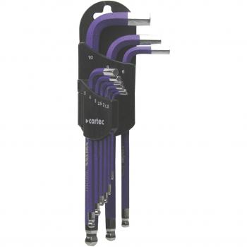 Cartec 233416 Llaves Hexagonales, Set de 9