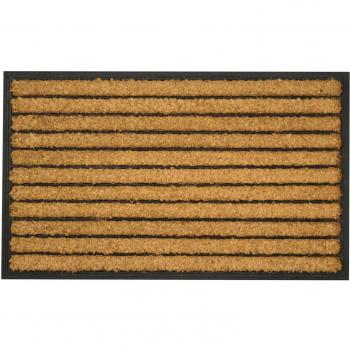 William Armes 2484002  - Felpudo de fibra de coco natural y goma, 75 x 45 cm