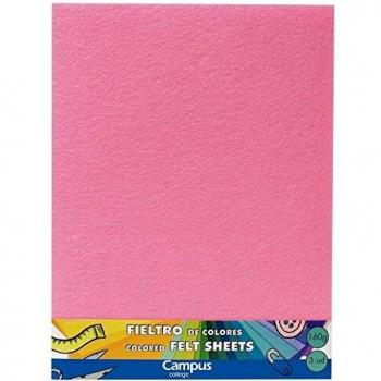 Campus University 630695 - Fieltro de hojas, 235 x 305 mm, color rosa claro