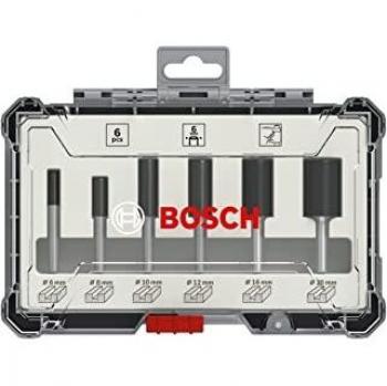 Bosch Professional Set de Brocas Fresadoras Rectas de 6 Piezas