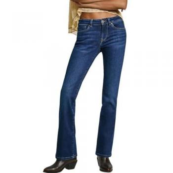 Jeans Bootcut de Mujer Pepe Jeans - Tiro Bajo, Efecto Desgastado, Algodón, Azul 28/32