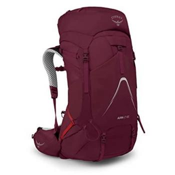 Mochila de Senderismo Osprey Aura AG LT 65L para Mujer - Color Púrpura Antídoto, Tamaño M-L