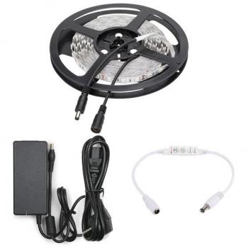 Tira de LEDs Rojos 5050 con Transformador/Dimmer x5M