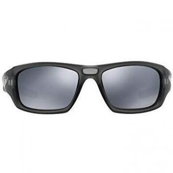 Oakley Men's Valve Polarized Rectangular Sunglasses - Matte Grey Smoke/Black Iridium