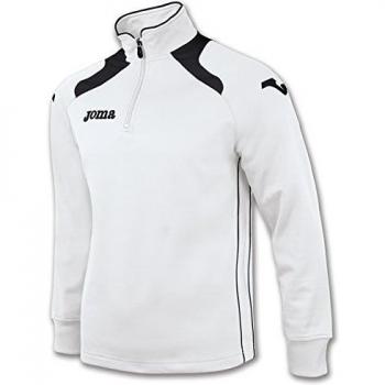 Joma Champion II - Sudadera con cremallera para niños de 4 años, color blanco / negro