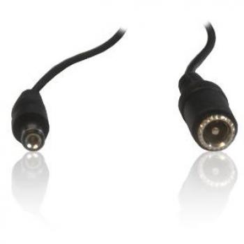 CDL Micro 5 mm DC Jack de 5,5 x 2,1 mm Macho de alimentación al Cable de extensión Femenino L-V para la cámara de Circuito Cerrado de televisión