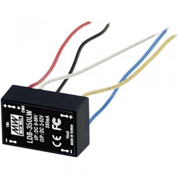 Driver LED DC/DC Mean Well LDB-350LW 350 mA 14 W IP67, atenuación PWM