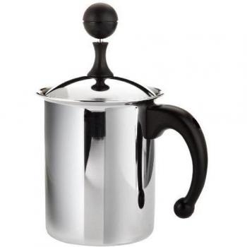 Frabosk Batidor de leche Capuchino Creamer, para 6 Tazas, Acero, 11 cm