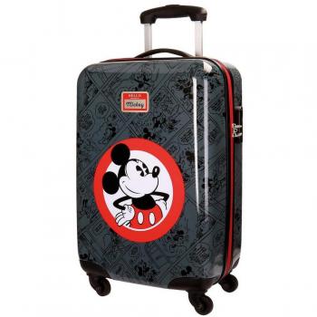 Disney Hello Mickey Equipaje Infantil, 55 cm, 35 Litros, Negro