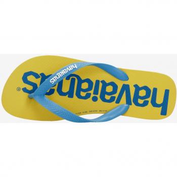 Chanclas para Mujer Havaianas Top Logomania Azul Amarillo