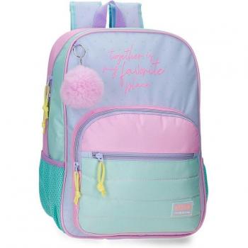 Movom My Favourite Place Mochila Infantil 38cm con Bolsillos Frontales Multicolor de Poliéster