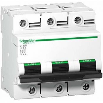 Interruptor Automático Schneider C120N 3P 100A Curva D A9N18388