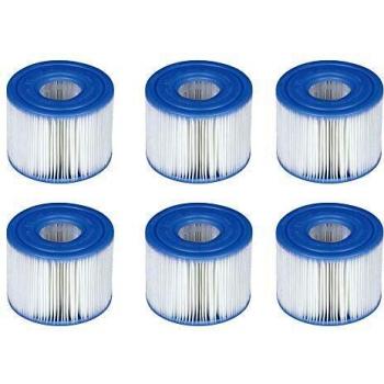 Filtro de piscina Intex 29011 - Cartuchos S1 para spa, paquete de 6 unidades